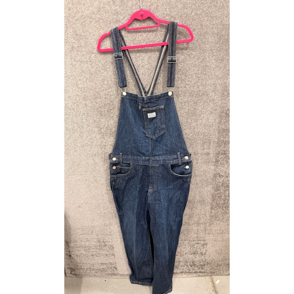 Levi Strauss Overalls Womens 20W Dark Blue Denim Plus Size Classic Bib Dungarees